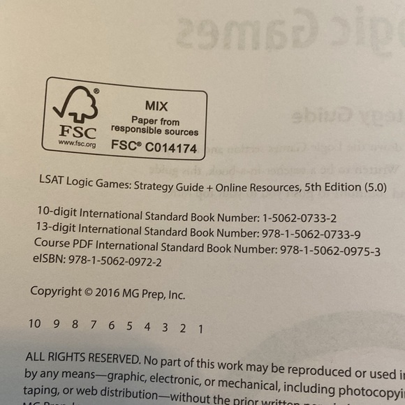 Manhattan Prep LSAT Logic Games Book - Picture 3 of 3